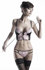 Sarah Stage in lingerie