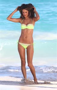 Alessandra Ambrosio at a Victoria's Secret photoshoot on the beach in St. Barts 12/16/12 