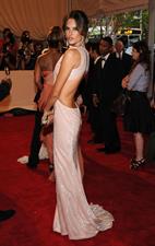 Alessandra Ambrosio attends the Metropolitan Museum of Arts 2010 costume institute ball on May 2, 2010 in New York City