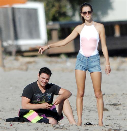 Alessandra Ambrosio at Malibu Beach on May 29, 2011
