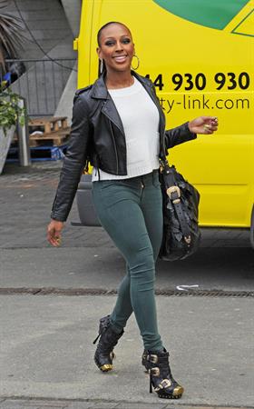 Alexandra Burke out at South Bank in London March 13, 2012 