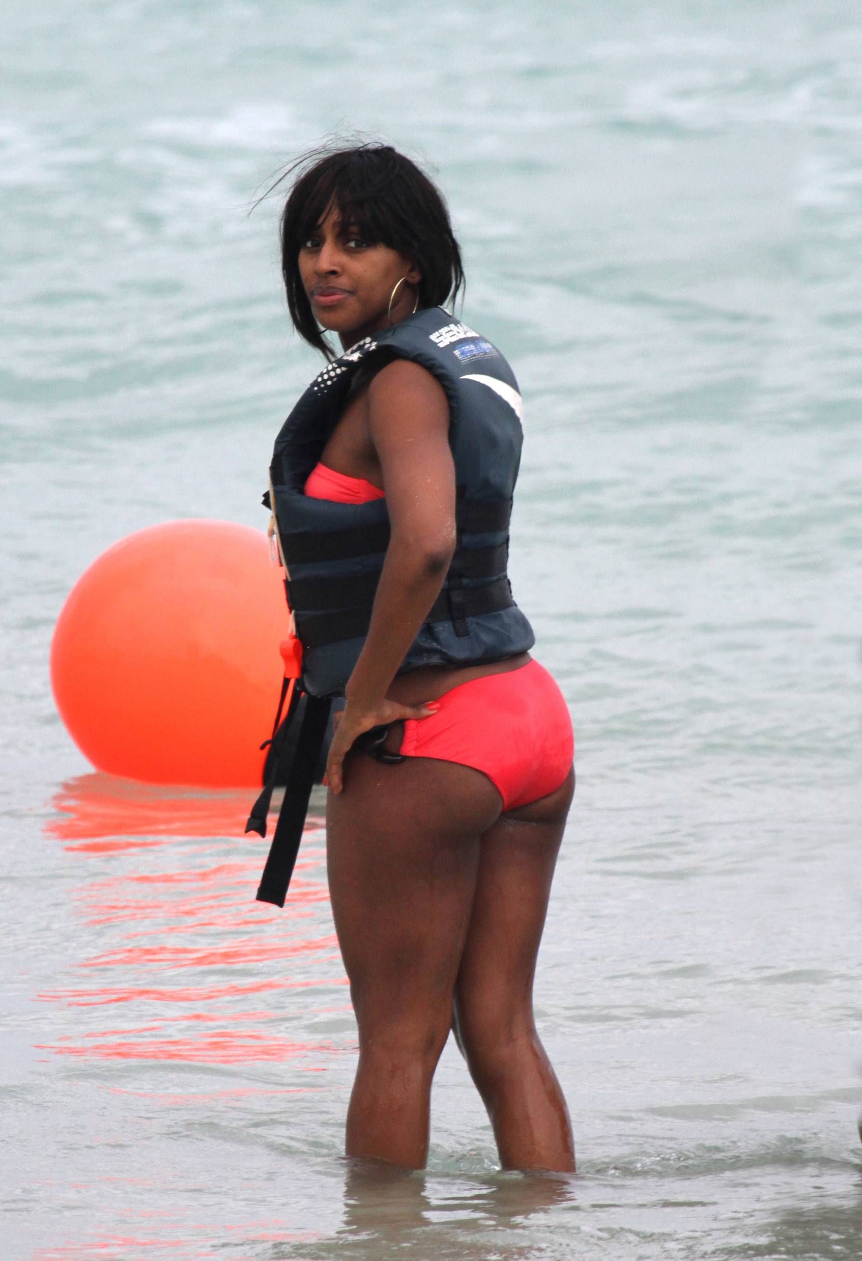 Alexandra Burke bikinis Miami on March 6, 2011 