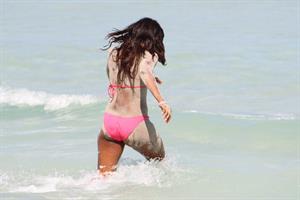 Alexandra Burke bikini candids Miami March 7, 2011 