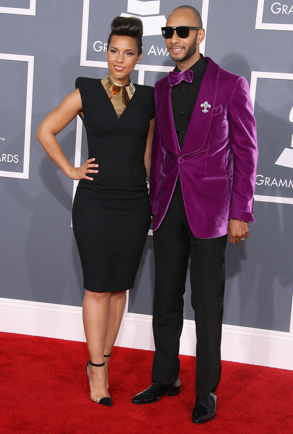 Alicia Keys attends the 54th annual Grammy Awards on February 12, 2012