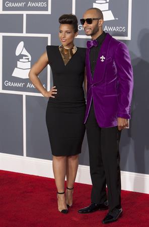 Alicia Keys attends the 54th annual Grammy Awards on February 12, 2012