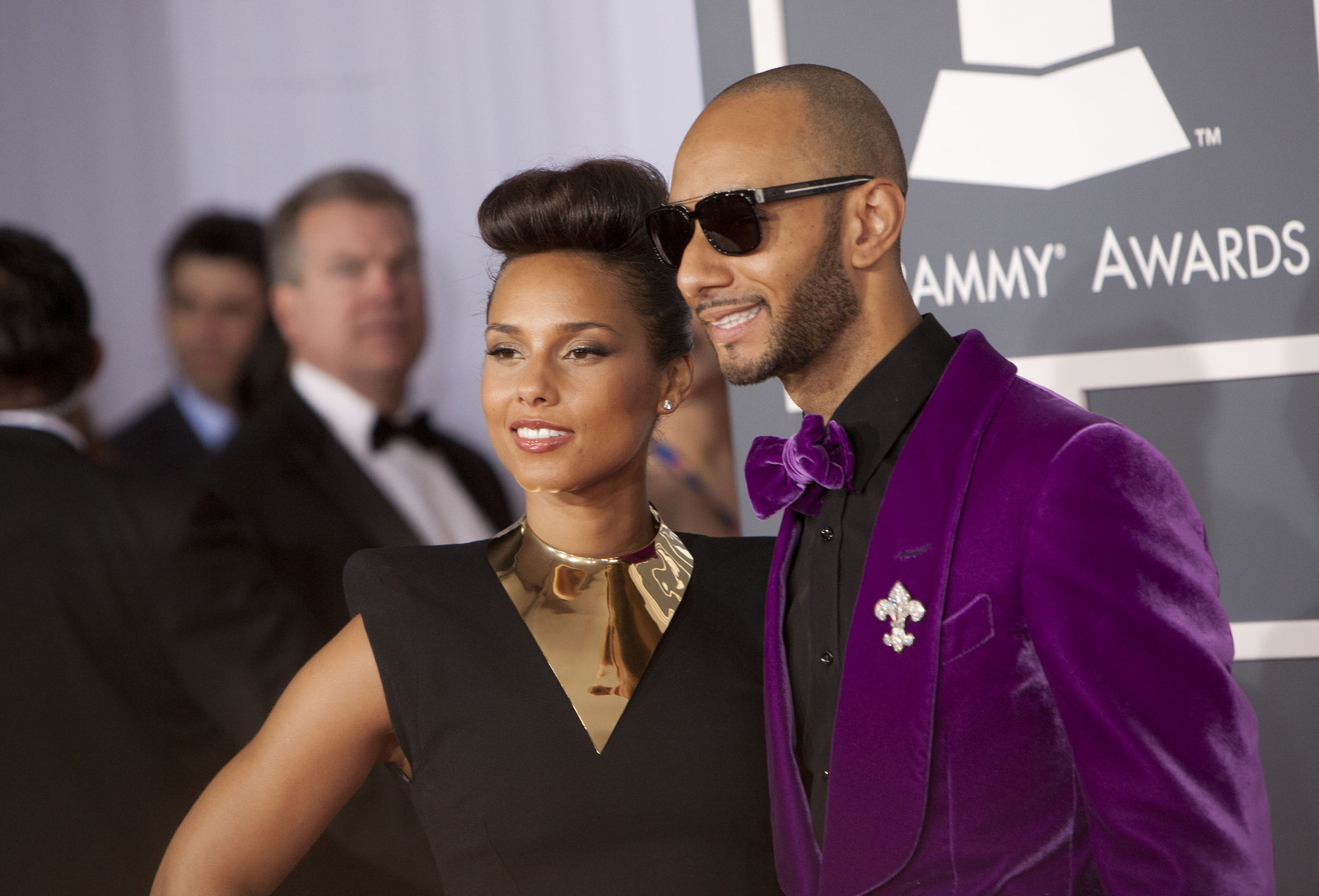Alicia Keys attends the 54th annual Grammy Awards on February 12, 2012