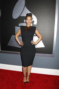 Alicia Keys attends the 54th annual Grammy Awards on February 12, 2012