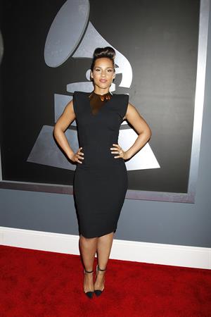 Alicia Keys attends the 54th annual Grammy Awards on February 12, 2012