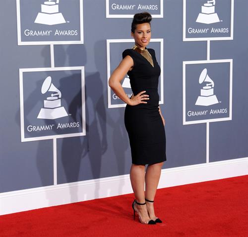 Alicia Keys attends the 54th annual Grammy Awards on February 12, 2012