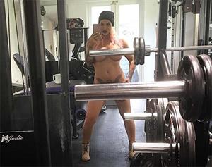 Jodie Marsh taking a selfie