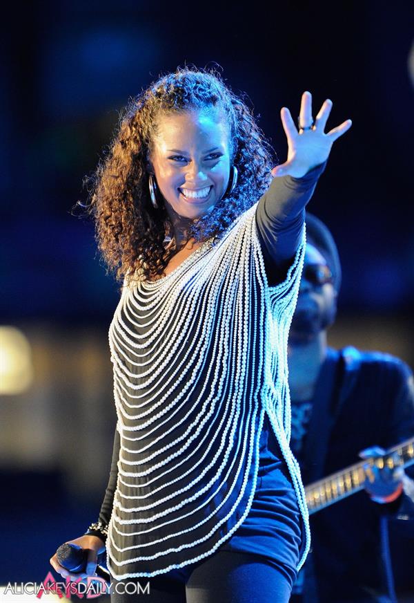 Alicia Keys World Cup Kick Off Celebration Concert on June 10, 2010 