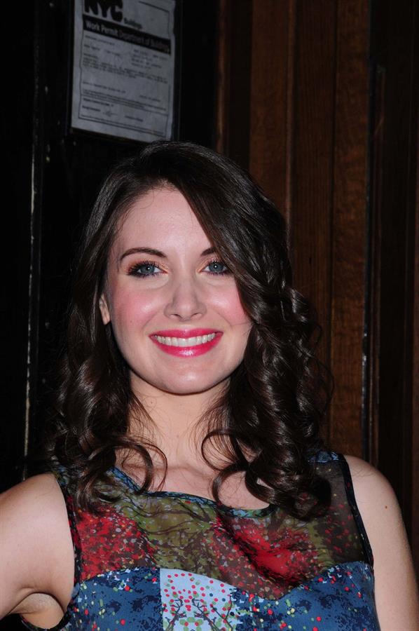 Alison Brie attends The Decision premiere at Lavo in New York on March 22, 2011 
