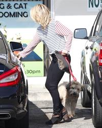 Ali Larter at the dog groomers in Los Angeles 10/22/13  