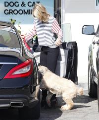 Ali Larter at the dog groomers in Los Angeles 10/22/13  