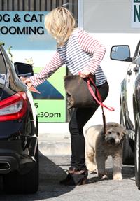 Ali Larter at the dog groomers in Los Angeles 10/22/13  