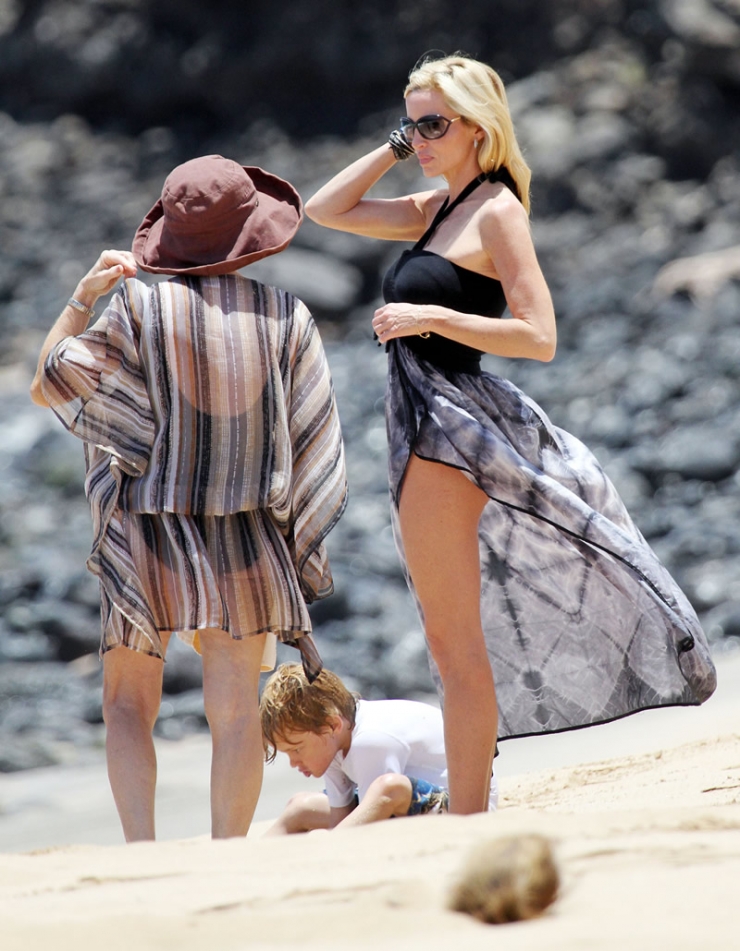 Camille Grammer in a bikini