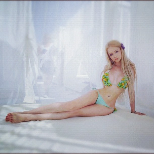 Valeria Lukyanova in a bikini