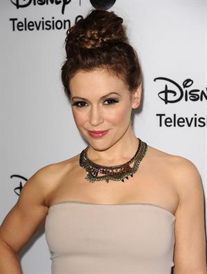 Alyssa Milano 2013 TCA Winter Press Tour - Disney ABC Television Group Red Carpet Gala (Jan 10, 2013) 