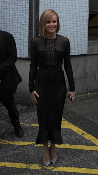 Amanda Holden TV studios in London on 2-5-2012