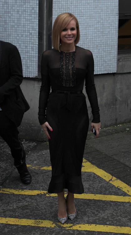 Amanda Holden TV studios in London on 2-5-2012