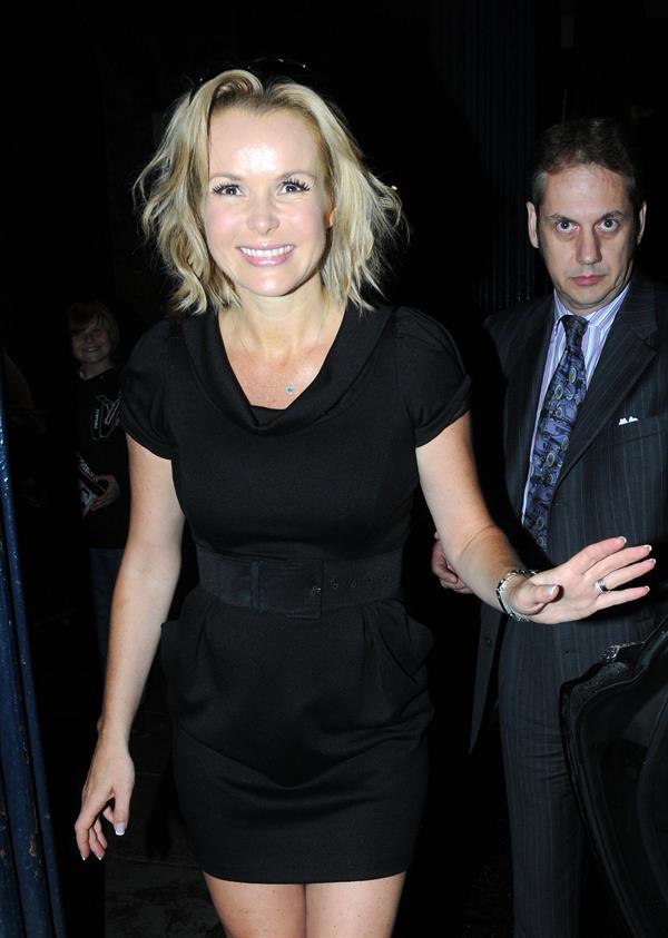 Amanda Holden Theatre Royal in London on August 26, 2011 