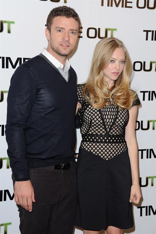 Amanda Seyfried Time Out photocall at Bristol Hotel in Paris on November 4, 2011 