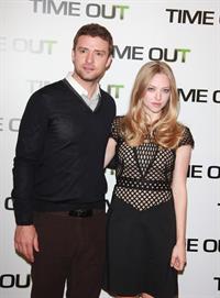 Amanda Seyfried Time Out photocall at Bristol Hotel in Paris on November 4, 2011 