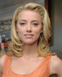 Amber Heard Belvedere Vodka and Krista Smith toast Vanity Fair's June 2011 Vanities in West Hollywood on May 14, 2011