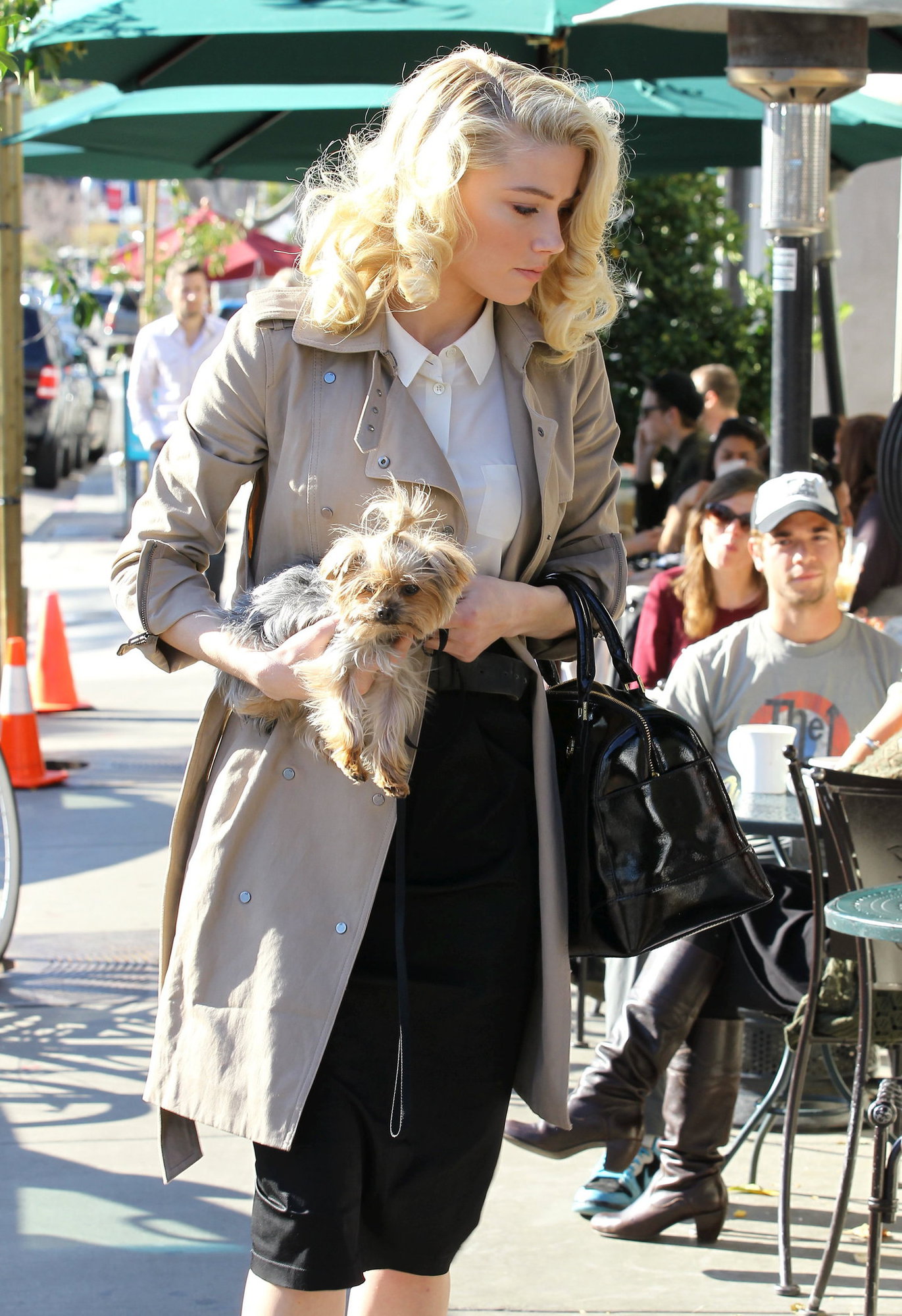 Amber Heard out in Beverly Hills on December 16, 2011