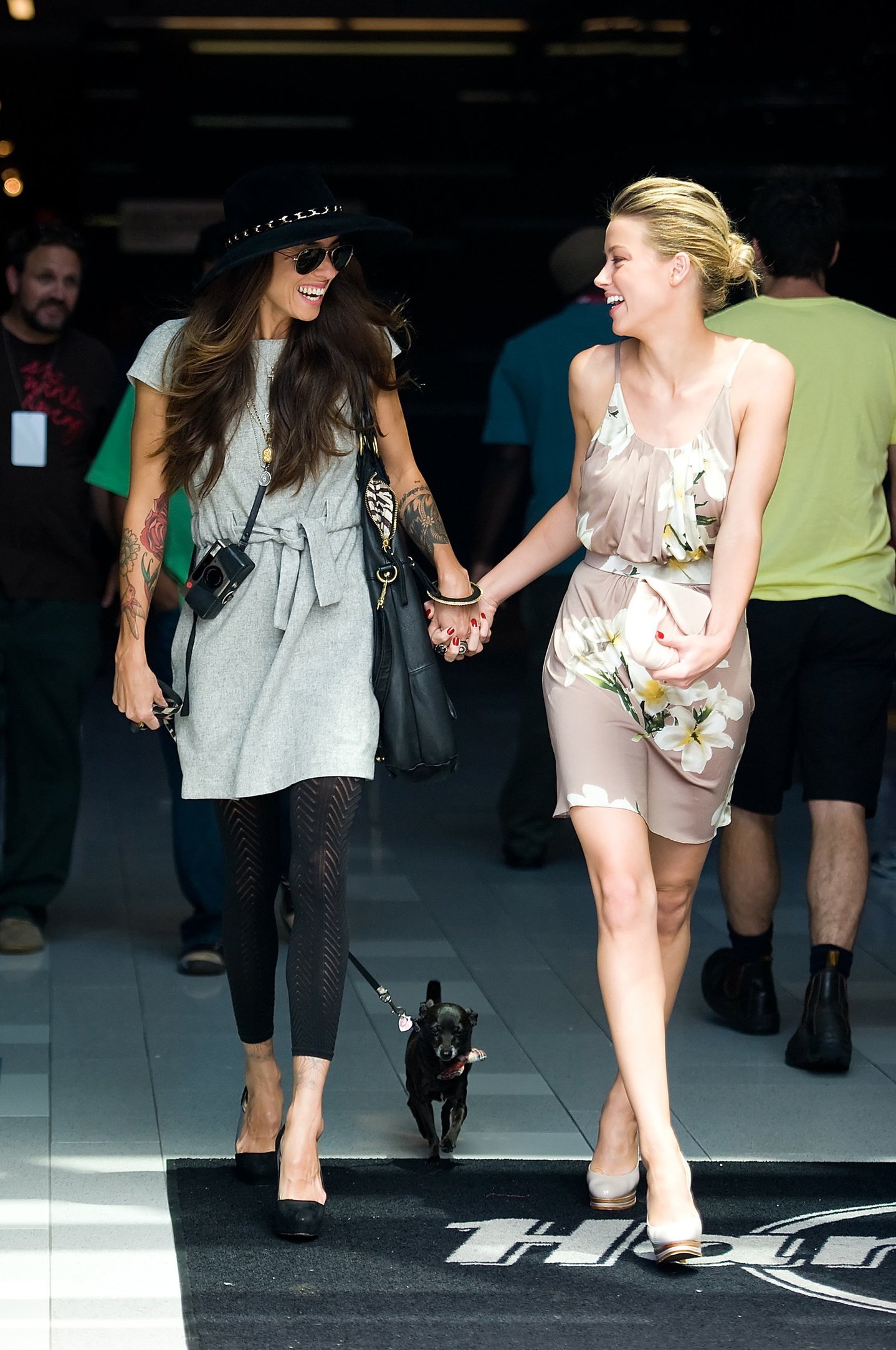 Amber Heard leaves the Omni Hotel in San Diego on July 24, 2010 