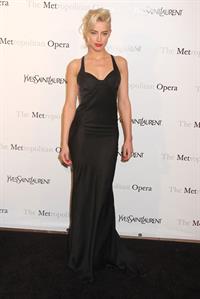 Amber Heard attending the Metropolitan Opera Gala premiere of Manon in New York on March 26, 2012 