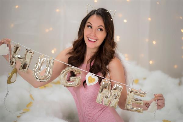 Meg Turney in her Valentine's Day outfit