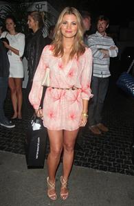 Amber Lancaster outside the Chateau Marmont in West Hollywood on July 21, 2012