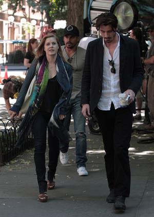 Amy Adams set of her new film Lullaby in New York on June 16, 2012