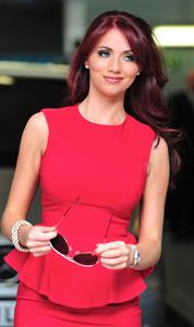 Amy Childs ITV studios in London on Aug 10, 2011 