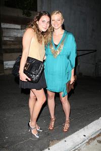 Amy Smart outside Nobu restaurant in Los Angeles on July 28, 2011 