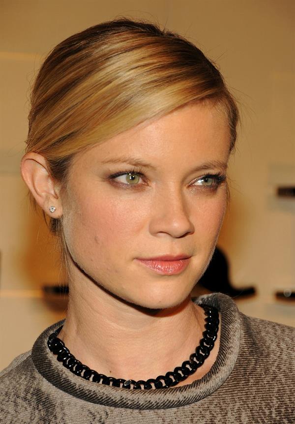 Amy Smart reopening celebration of the Beverly Hills Burberry store 