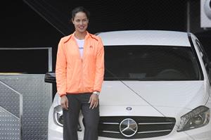 Ana Ivanovic promoting Mercedes at the Madrid open 08-05-2012 
