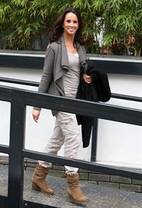 Andrea McLean outside London Studios on April 16, 2012