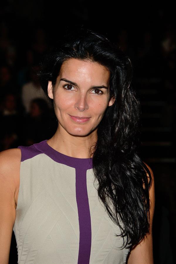 Angie Harmon Elie Saab fashion show at Paris Fashion Week  Sep. 30, 2013 