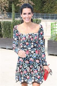 Angie Harmon Valentino fashion show at Paris Fashion Week on Oct. 1, 2013 