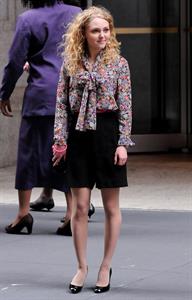 AnnaSophia Robb on the set of The Carrie Diaries in New York City on March 24, 2012