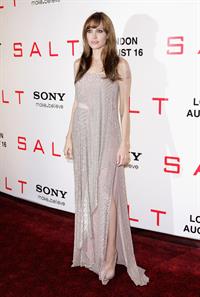 Angelina Jolie Salt Premiere in London on August 16, 2010 