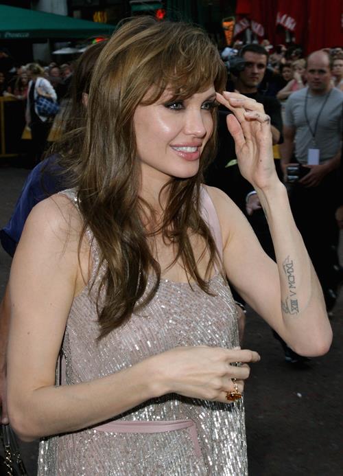 Angelina Jolie Salt Premiere in London on August 16, 2010 