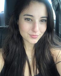 Angie Varona taking a selfie