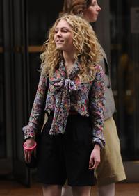AnnaSophia Robb on the set of The Carrie Diaries in New York City on March 24, 2012
