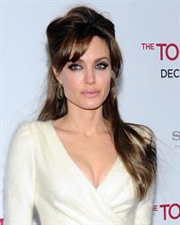 Angelina Jolie attends The Tourist world premiere in New York on December 6, 2010