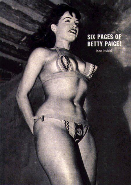 Bettie Page in a bikini
