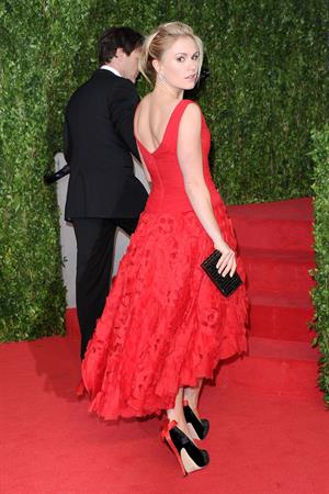 Anna Paquin attending the Vanity Fair Oscar Party in West Hollywood on February 27, 2011