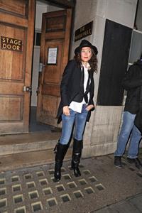 Anna Friel Leaving Vaudeville Theatre,London - October 27, 2012